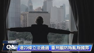 香港通過23條立法  英外相卡麥隆籲港府尊重基本法