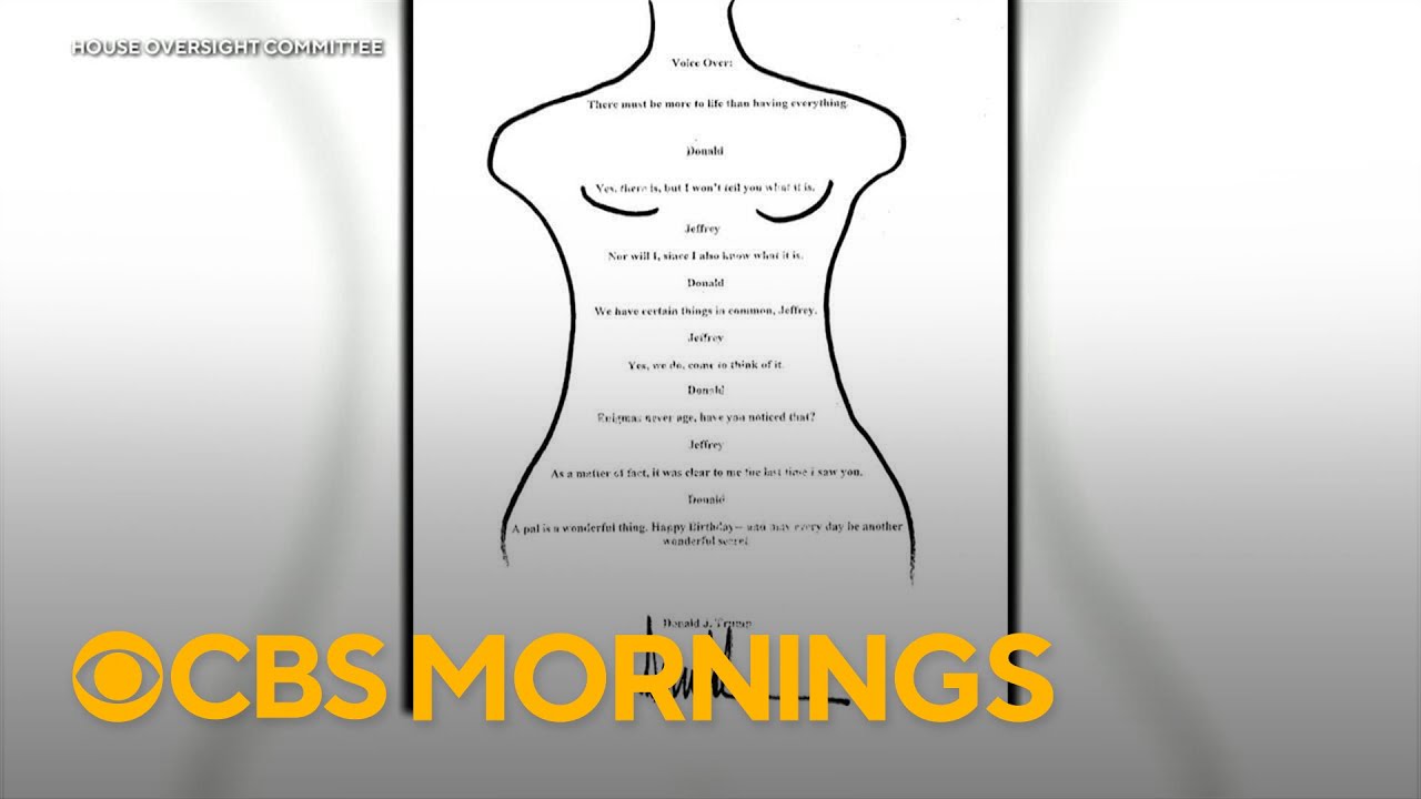 House Democrats release a birthday note to Epstein allegedly signed by President Trump