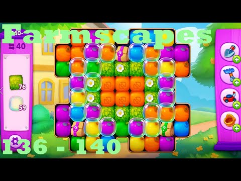 Farmscapes Level 136 - 140 HD Gameplay Walkthrough |  3 - match game | android | ios | pc | app
