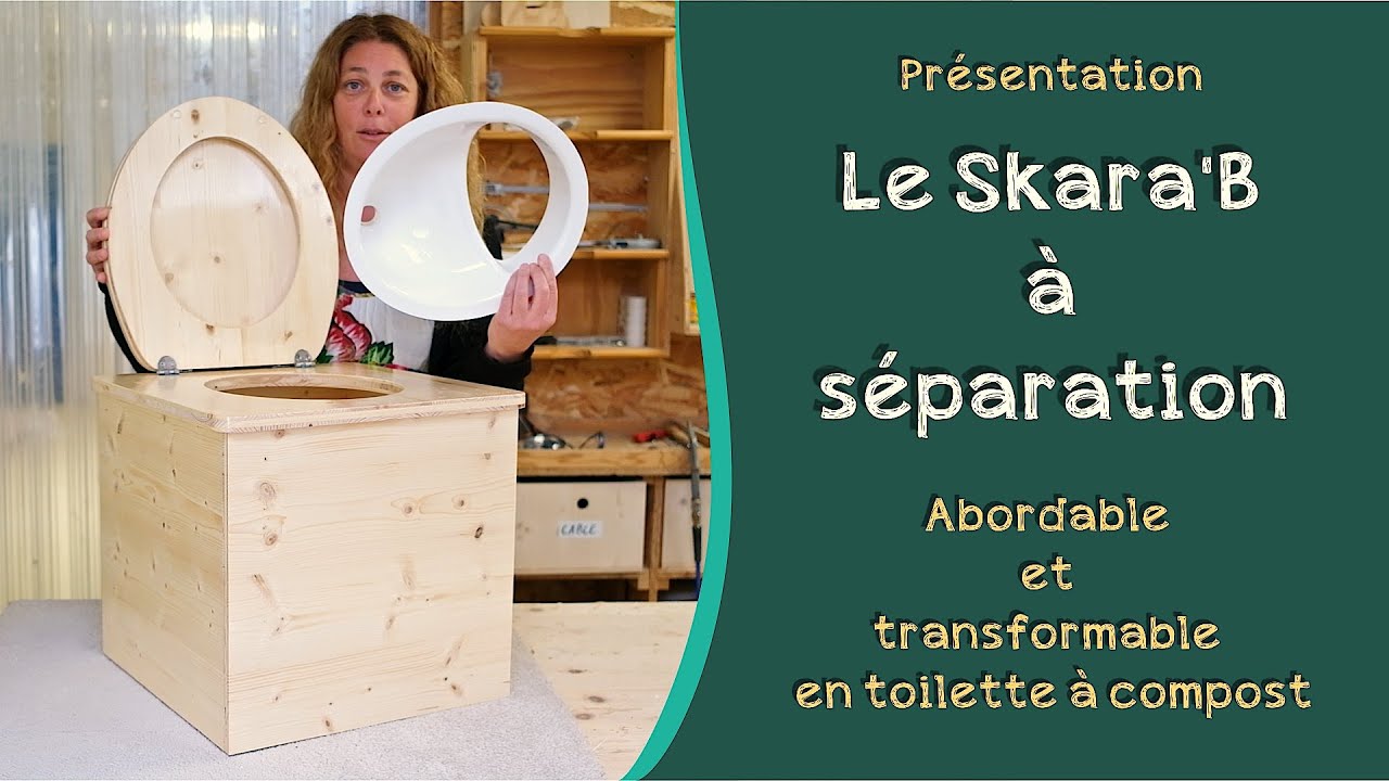 Le Skara'B à séparation, la toilette artisanale la moins chère de chez Lécopot.