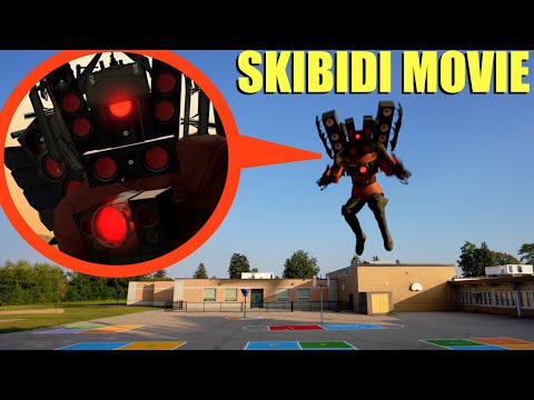 when you see Titan Speaker Man chasing you, RUN Away as FAST as Possible!! (Skibidi Toilet Movie)