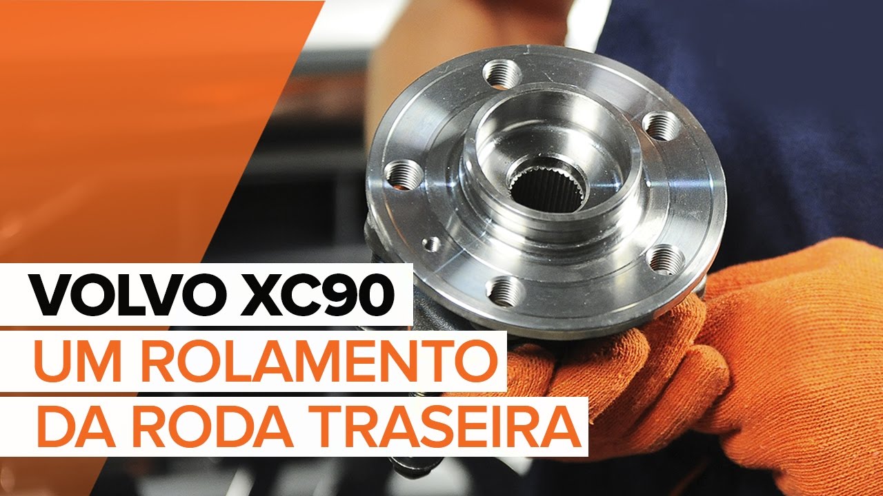 Como mudar rolamento da roda da parte traseira em Volvo XC90 1 - guia de substituição