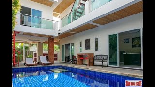 Three Storey Four Bedroom Pool Villa for Sale Minutes from Nai Harn Beach
