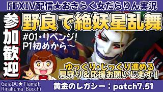 【FF14★Gaia/Tiamat】野良募集でまったりじっくり絶妖星乱舞に挑戦！リベンジ #01【2026/07/18】