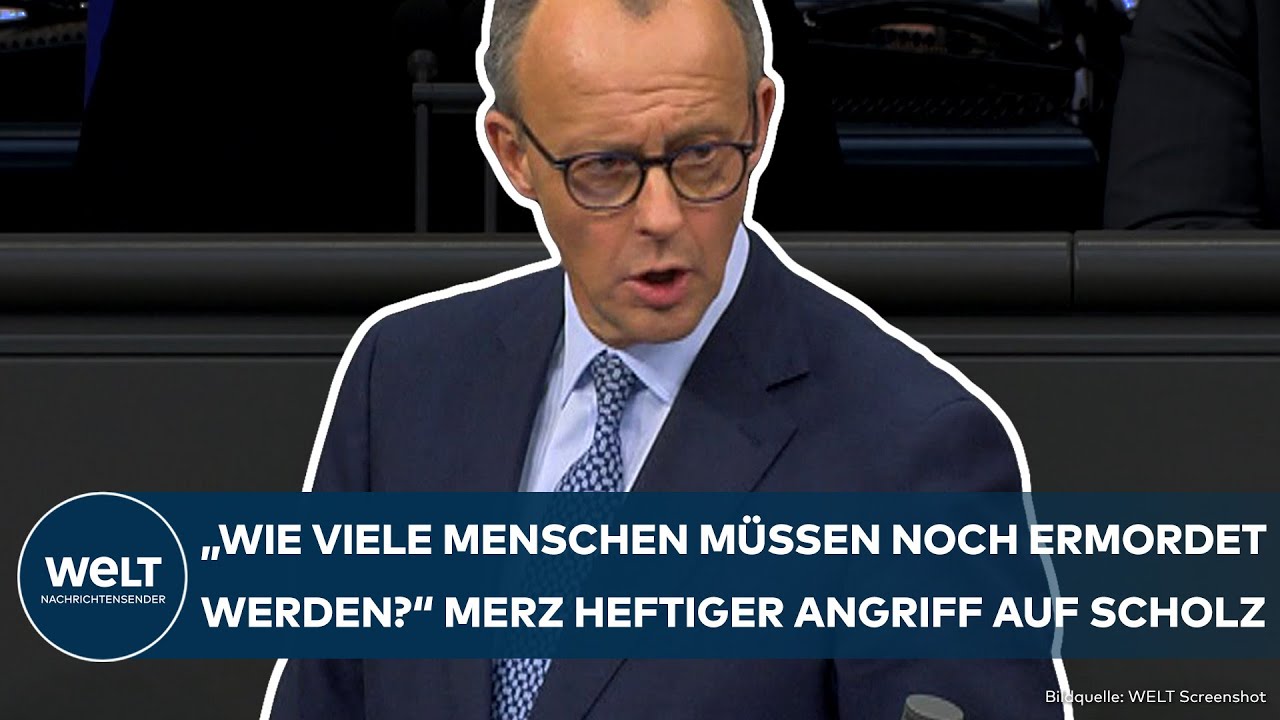 FRIEDRICH MERZ: “Vile and infamous” - CDU leader attacks Scholz | Migration debate