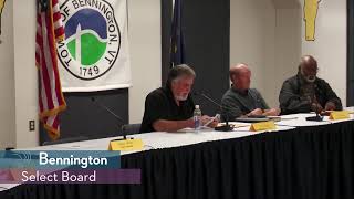 Bennington Select Board // 8-24-26