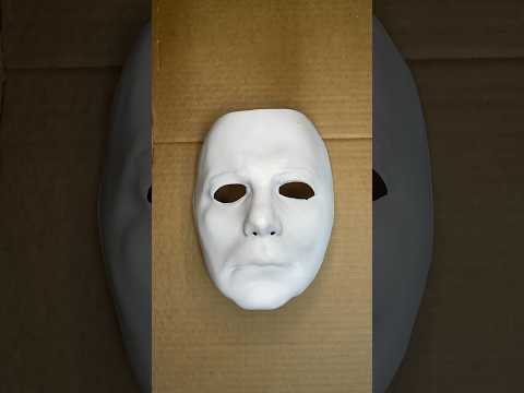 I transformed a Michael Myers Mask! 💀🎨 #diy #painting #art #mask #slipknot #drums