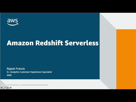 Amazon Redshift Serverless - End to End Use Case | Amazon Web Services