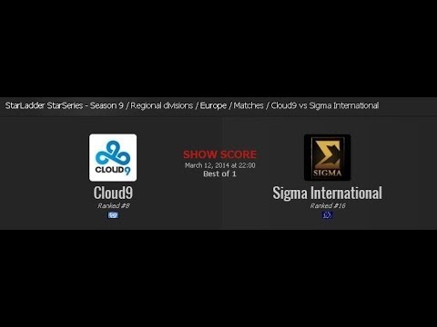 Dota2 Cloud9 Vs Sigma Int. [SSSIX] By Pingac