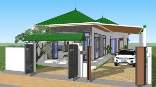 Nhà C4 mái Nhật ll 153m2 ll od07 (link file thiết kế ở phần bình luận)