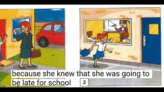 Flyers 3, speaking test 1, telling a story "Vicky's strange day".