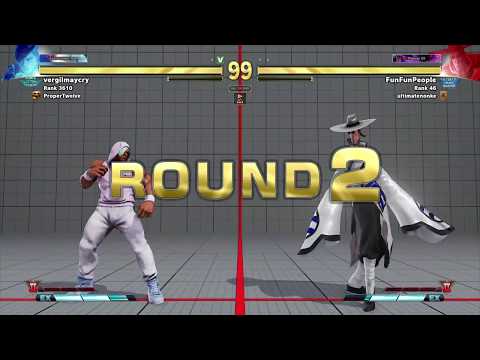 vergilmaycry x FunFunPeople (Rank 45) Stops winning streak - Street Fighter V - SFV - Capcom