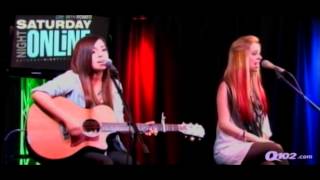 Megan and Liz Performs 'Old School Love' @ Q102