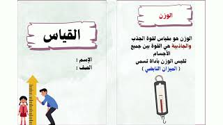 مطوية القياس مادة العلوم الصف الرابع