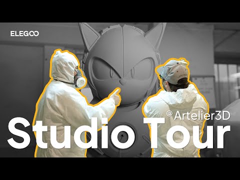 From Mars to Giga: Artelier3D Studio Tour | 3D Printing Journey with ELEGOO