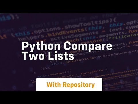 Python Compare Each Element In Two Lists