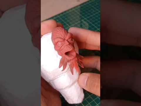 Modelei o Jequitibá do projeto força Br com biscuit #porcelanafria #biscuit #escultura