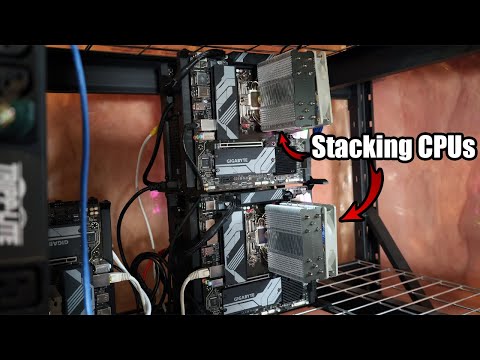 These NEW CPU Mining Stands Are My FAVORITE!!! - Stacking CPU Mining Rigs