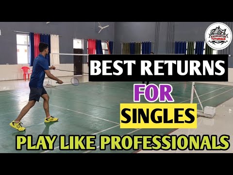 HOW TO RETURN SERVICE IN SINGLES || SERVICE RETURN IN BADMINTON|| #badminton #badmintontutorials