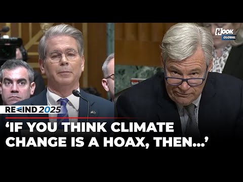 Sheldon Whitehouse Dares Bessent On Trump’s ‘Climate Change Is Hoax’ Claim | US News | Rewind 2025