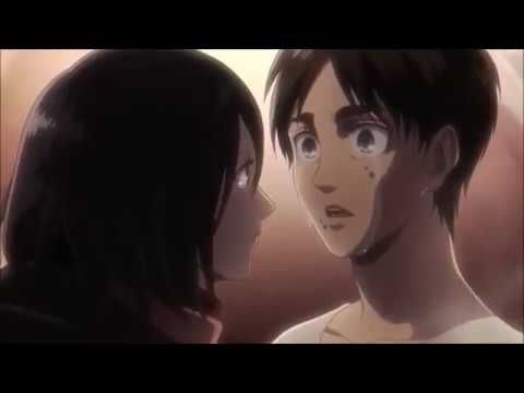 進擊的巨人 - 三笠向艾倫告白！超催淚英文配音版 (Attack On Titan - Mikasa Confesses Her Feelings To Eren - English Dub)