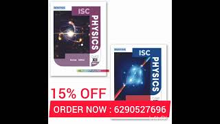 ISC NOOTAN PHYSICS CLASS 12|| 2023-2024||