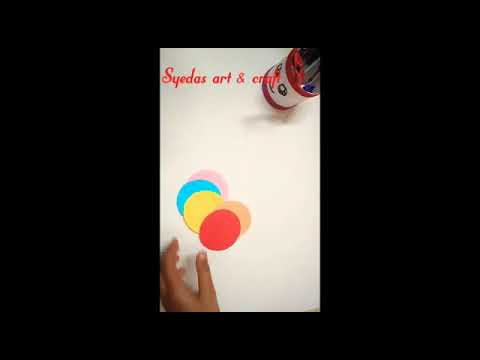 How to make flower with paper easy  #Syeda's art & craft #Shorts