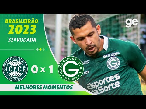 Gols e lances de Coritiba x Goiás