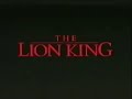 The Lion King Credits 1994 With Elton John S Circle Of Life Version