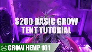 Basic Grow Tent &amp; Indoor Timelapse Grow Tutorial