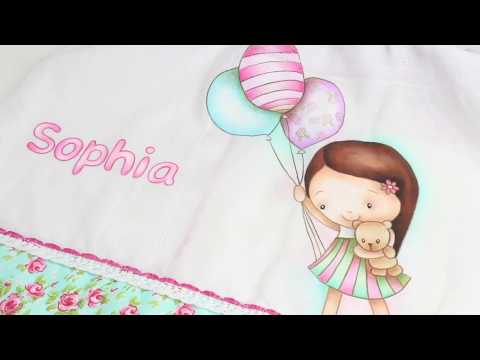 Passo a passo na fralda menina com balao