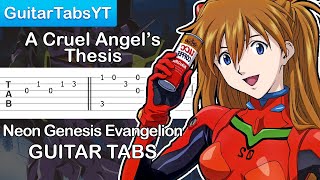 Neon Genesis Evangelion - A Cruel Angel's Thesis (Opening) Guitar Tutorial | Guitar Lesson + TABS