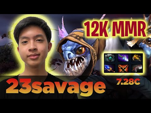 🔺23SAVAGE 12K MMR [SLARK]🔸DOTA 2 PRO GAMEPLAY 7.28