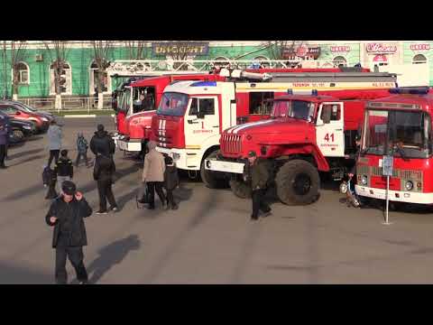 Парад техники посвященный 90 летию Пожарной Охраны г. Дзержинск