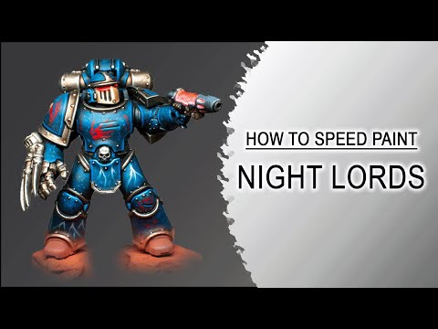 Speed Painting Night Lords – Easy Lightning Armor Effects