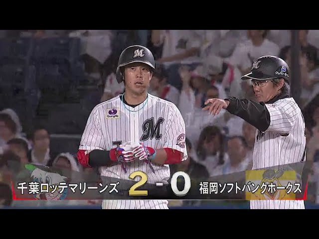 【4回裏】試合中盤 マリーンズ・鈴木がチャンスで期待に応えたタイムリー!! 2018/9/18 M-H