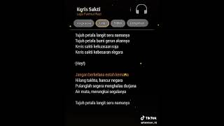 Download lagu Lirik Lagu Keris Sakti siamang tunggal || CR: Tiktok || #tiktok mp3