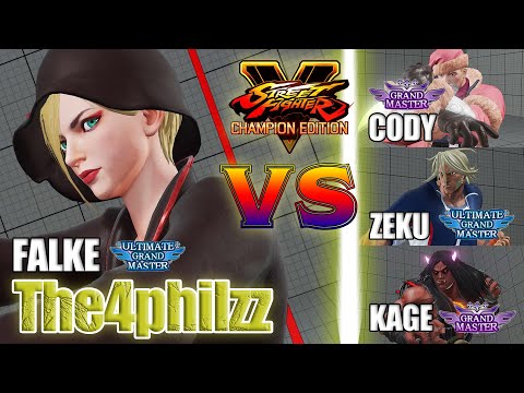 SFV CE 👊🏻The4philzz (Falke) vs Cody  & Infexious (Zeku) & Kage [season 5]