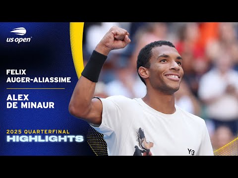 Felix Auger-Aliassime vs. Alex de Minaur Highlights | 2025 US Open Quarterfinal