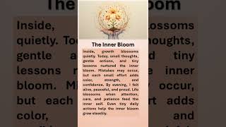 The Inner Bloom  #motivation #boostyourconfidence #affirmations #selfimprovement #inner #bloom