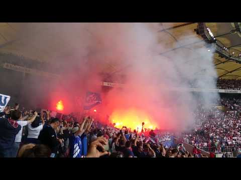 VFB Stuttgart - Hamburger SV 16.05.2015 Pyro