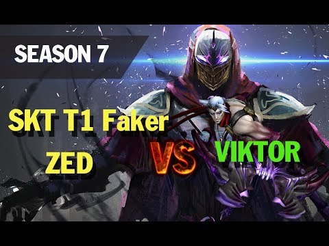 Season 7 SKT T1 Faker ZED vs VIKTOR l LOL League of legends