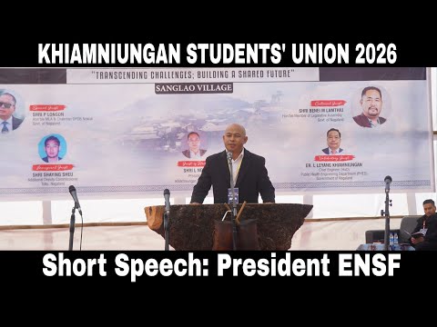 President ENSF Short Speech. KSU 2026. Sanglao village