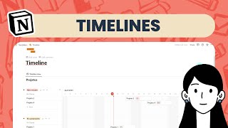 Dependências entre projetos（00:07:09 - 00:08:22） - Como usar timeline no Notion | Perfeito para gerenciar projetos e tarefas!