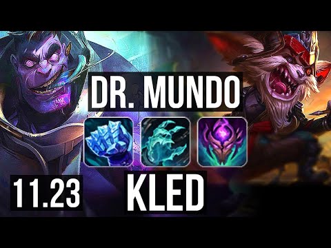 DR. MUNDO vs KLED (TOP) | Rank 1 Mundo | NA Challenger | 11.23