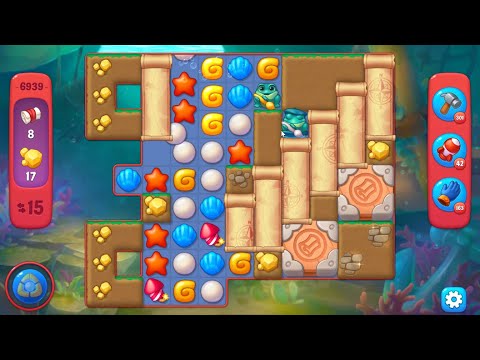 Fishdom 6939 Hard Level - 17 moves - NO BooSTERS
