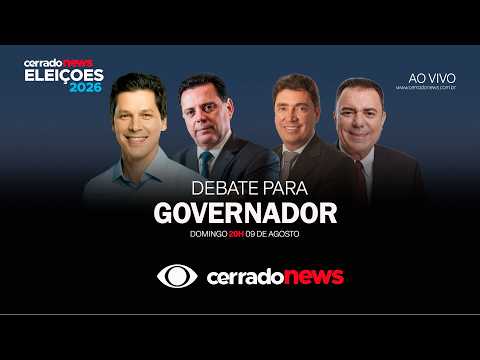 AO VIVO | Primeiro debate entre candidatos a governador de GO