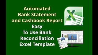 Automated Bank Statement and Cashbook Report - Easy to use Bank Reconciliation Excel Template (DEMO)