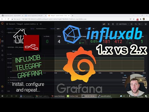 InfluxDB 2.1, Grafana and Telegraf install
