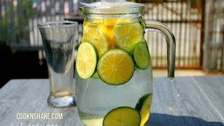 Detox, Infused Water - Lemon, Lime, and Cucumber (Episode 1)
